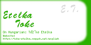 etelka toke business card